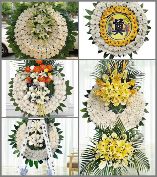 安徽六安市霍邱县孟集镇双岗村花圈速递